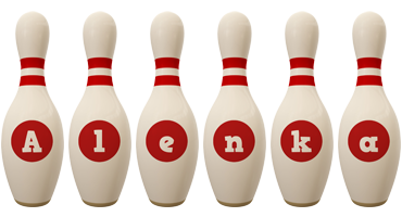 Alenka bowling-pin logo