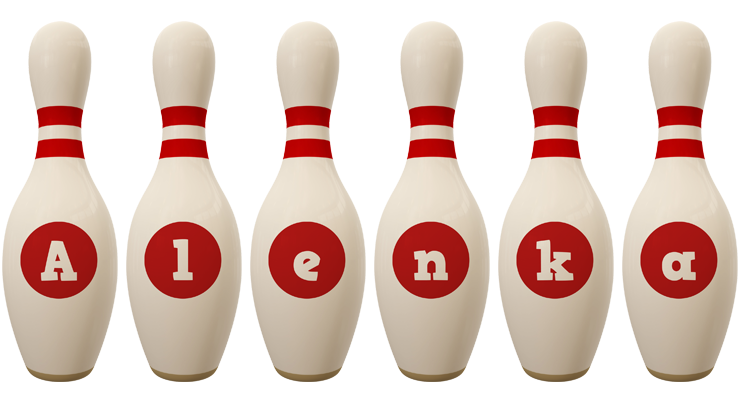 Alenka bowling-pin logo