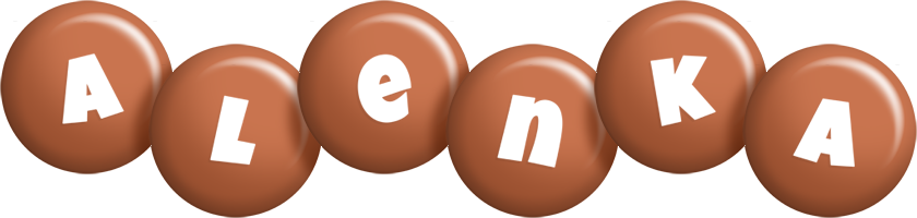 Alenka candy-brown logo