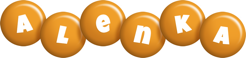 Alenka candy-orange logo