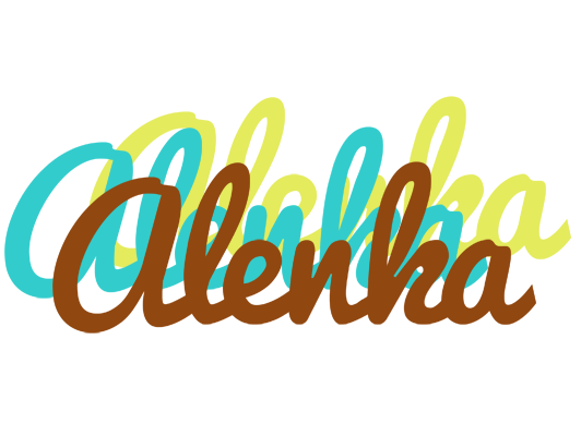 Alenka cupcake logo