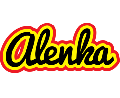 Alenka flaming logo