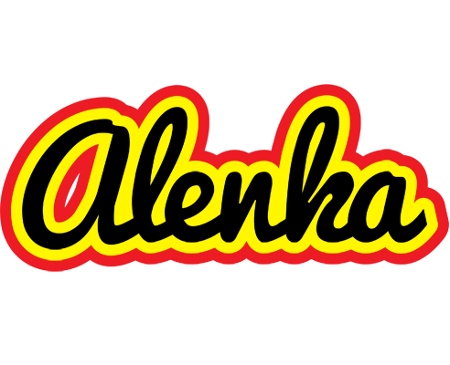 Alenka flaming logo