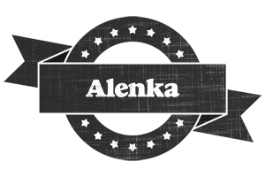 Alenka grunge logo