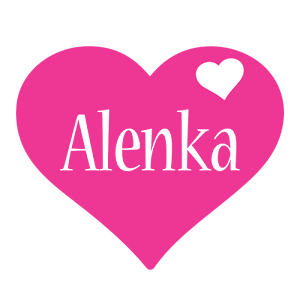 Alenka love-heart logo