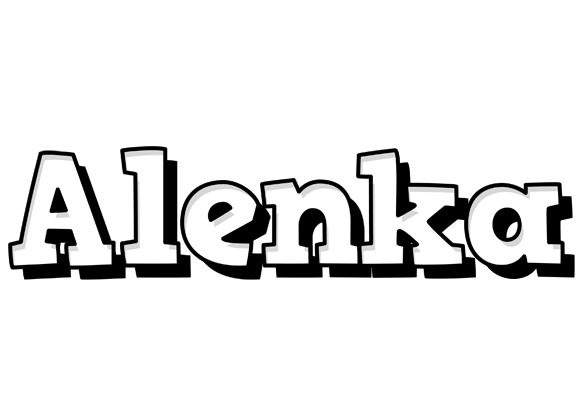 Alenka snowing logo