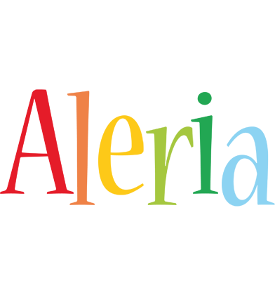 Aleria birthday logo