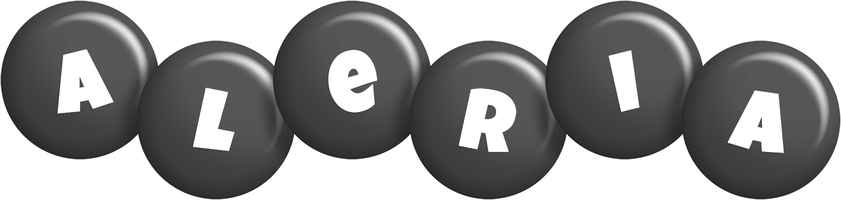 Aleria candy-black logo
