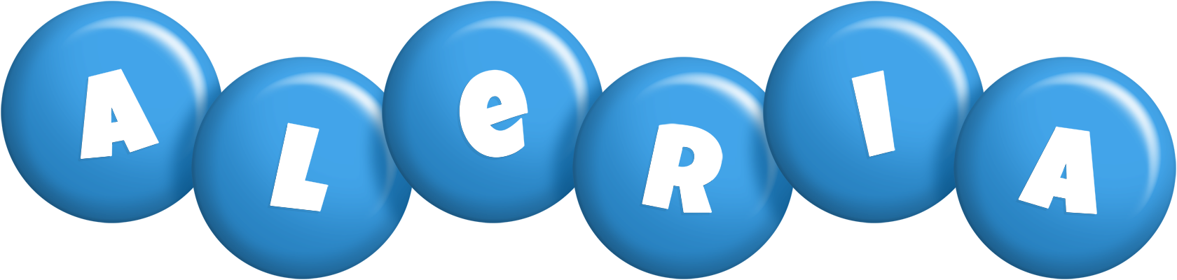 Aleria candy-blue logo