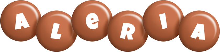 Aleria candy-brown logo