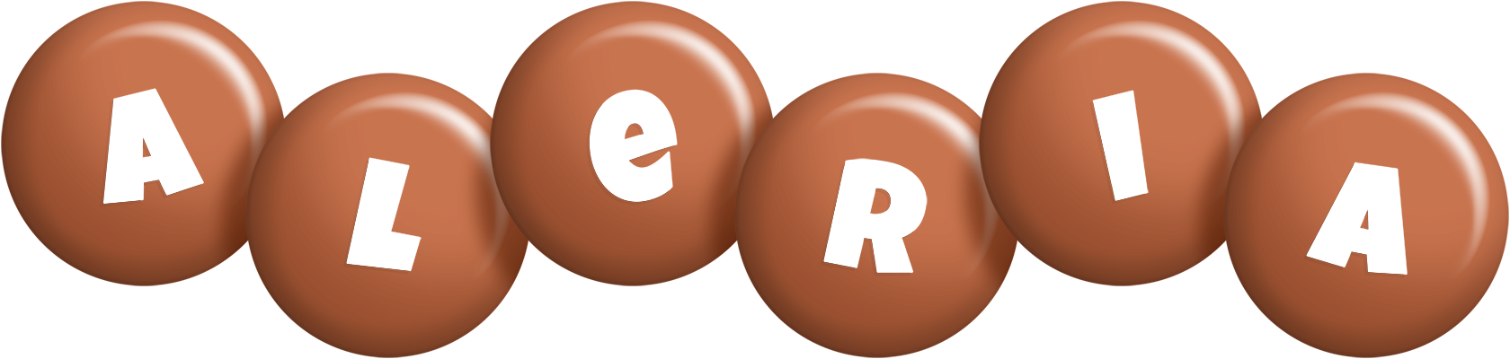 Aleria candy-brown logo