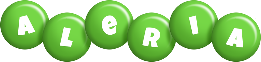 Aleria candy-green logo