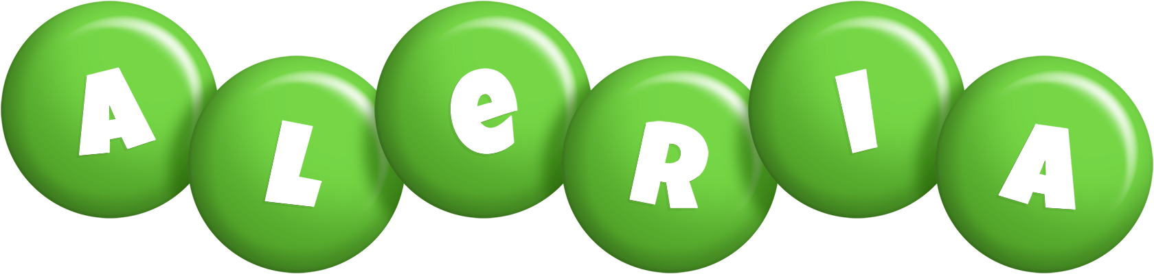 Aleria candy-green logo