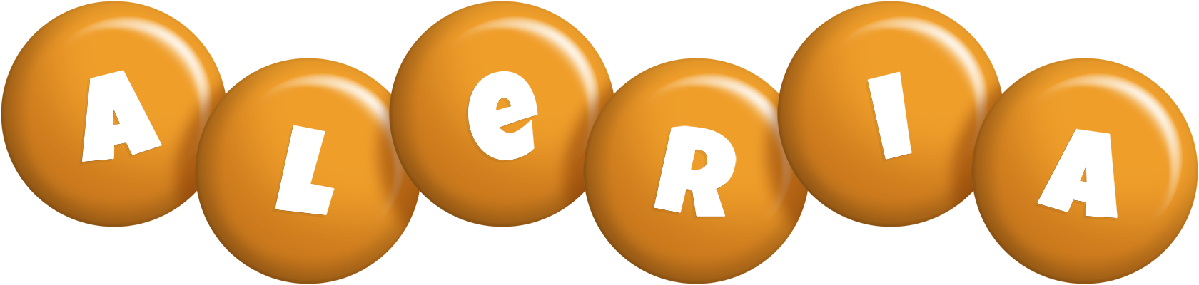 Aleria candy-orange logo