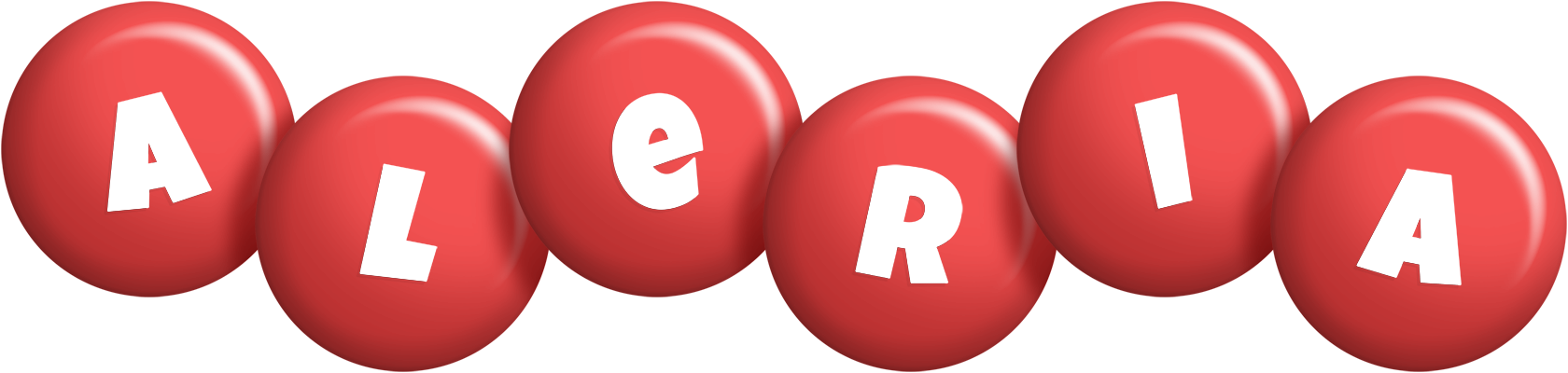 Aleria candy-red logo