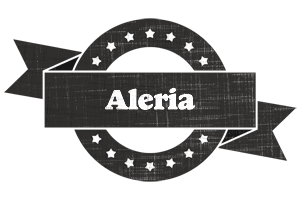 Aleria grunge logo