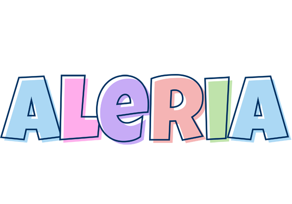 Aleria pastel logo