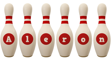 Aleron bowling-pin logo