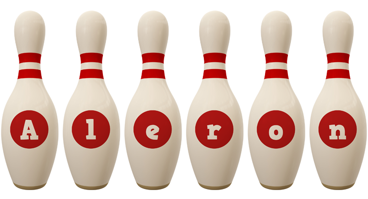 Aleron bowling-pin logo