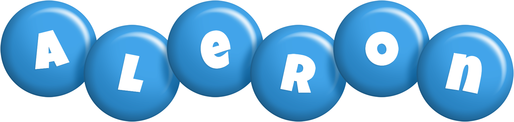 Aleron candy-blue logo
