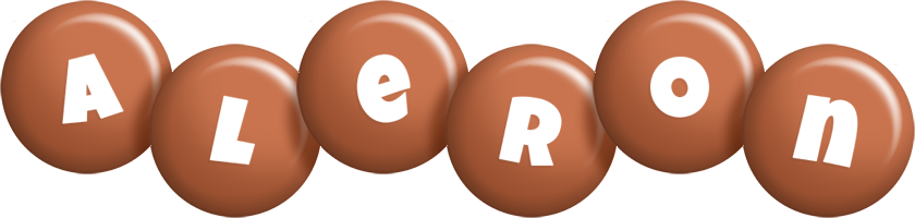 Aleron candy-brown logo