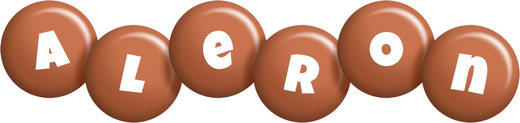 Aleron candy-brown logo