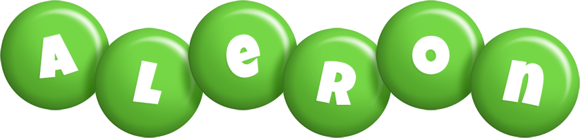 Aleron candy-green logo