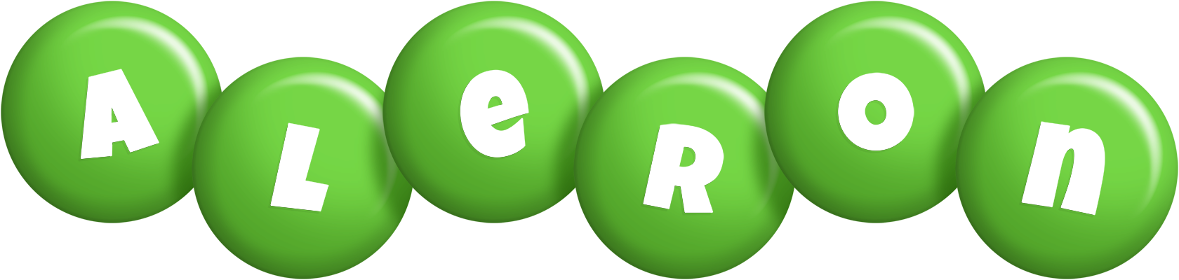 Aleron candy-green logo
