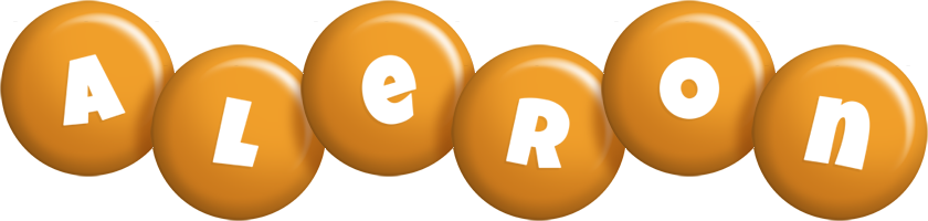 Aleron candy-orange logo