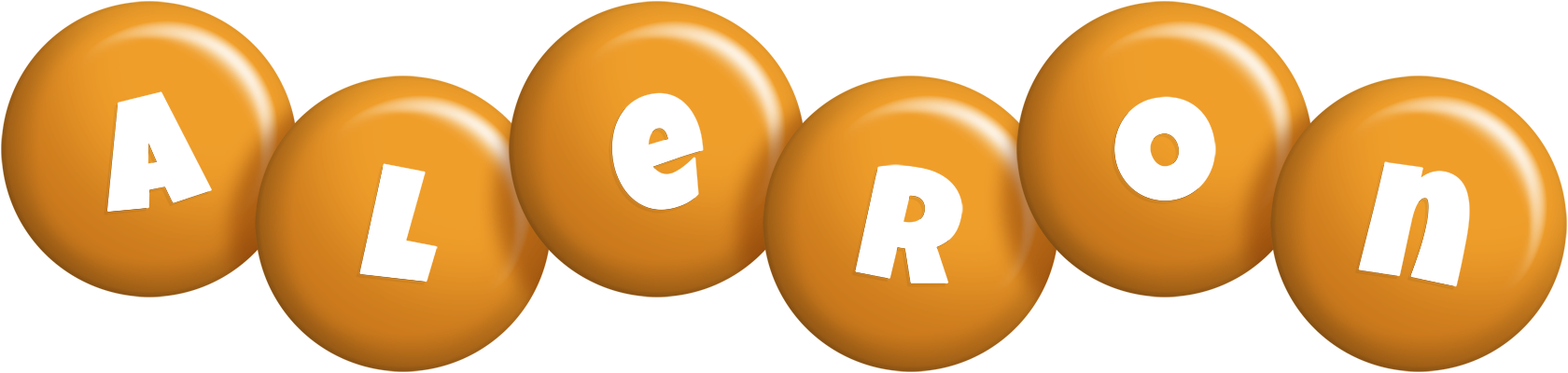 Aleron candy-orange logo