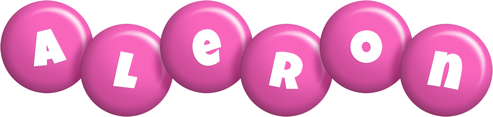 Aleron candy-pink logo