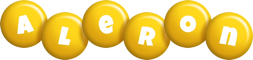 Aleron candy-yellow logo