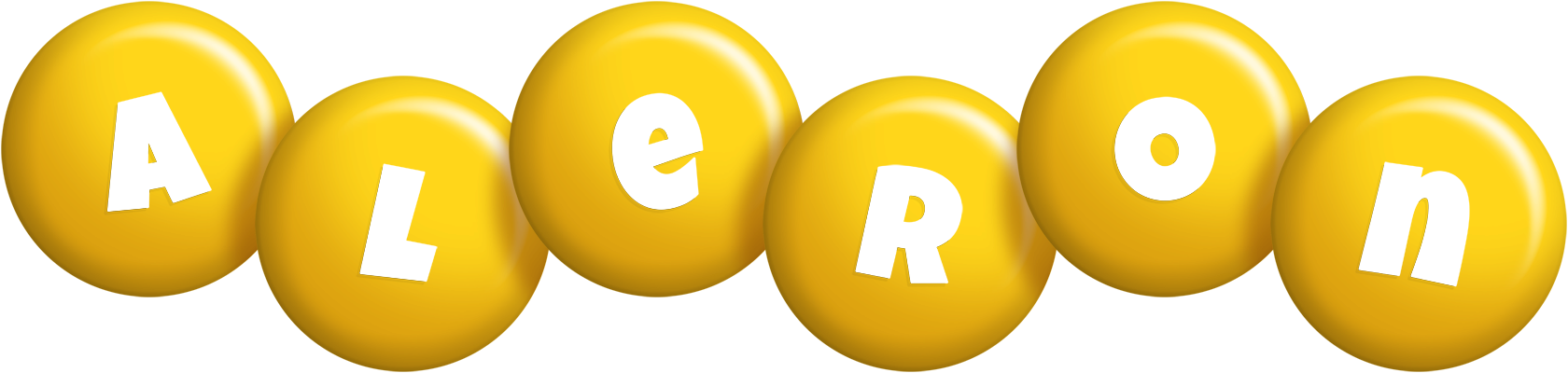 Aleron candy-yellow logo