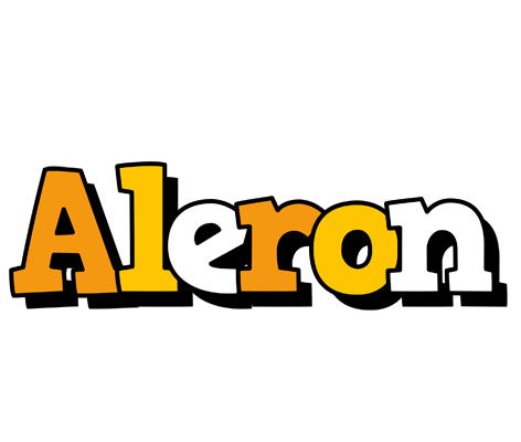 Aleron cartoon logo