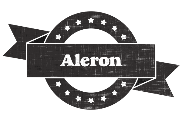 Aleron grunge logo