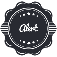 Alert badge logo