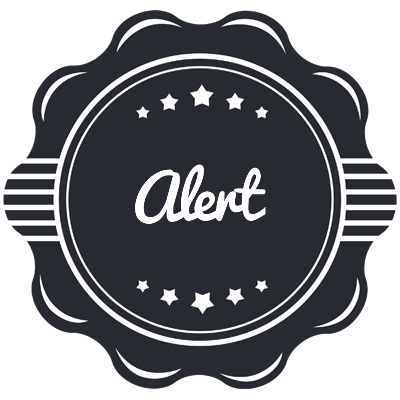 Alert badge logo
