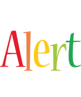 Alert birthday logo