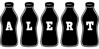 Alert bottle logo