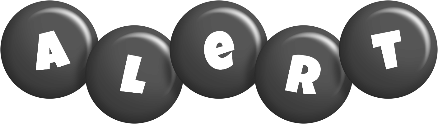 Alert candy-black logo
