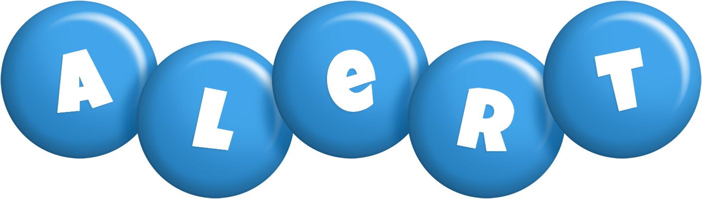 Alert candy-blue logo