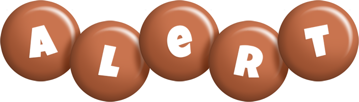 Alert candy-brown logo