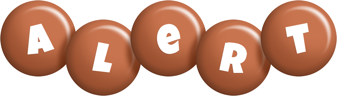 Alert candy-brown logo
