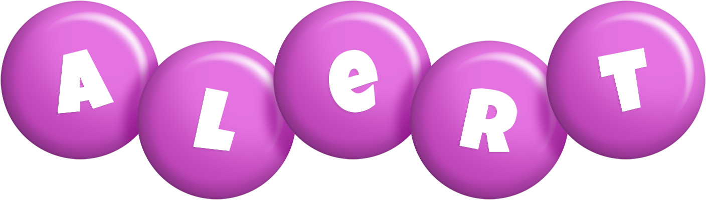 Alert candy-purple logo