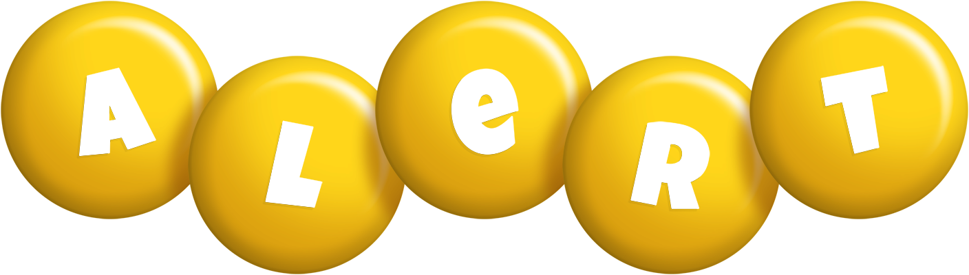 Alert candy-yellow logo
