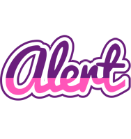 Alert cheerful logo