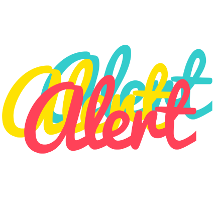 Alert disco logo