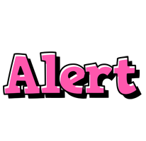 Alert girlish logo