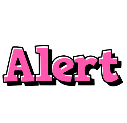 Alert girlish logo