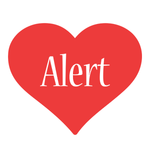 Alert love logo